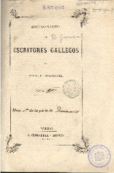 Portada: Diccionario de Escritores Galegos