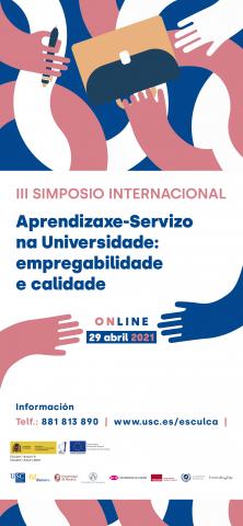 Cartel del III Simposio Internacional de Aprendizaje-Servicio en la Universidad