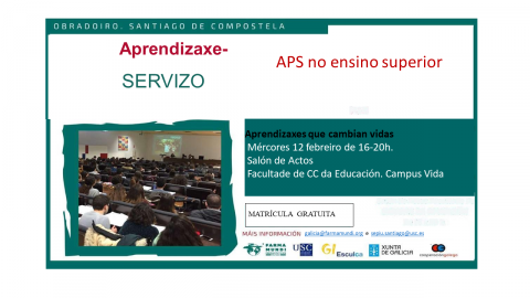 Cartel de los Talleres sobre el ApS en la Enseñanza Superior