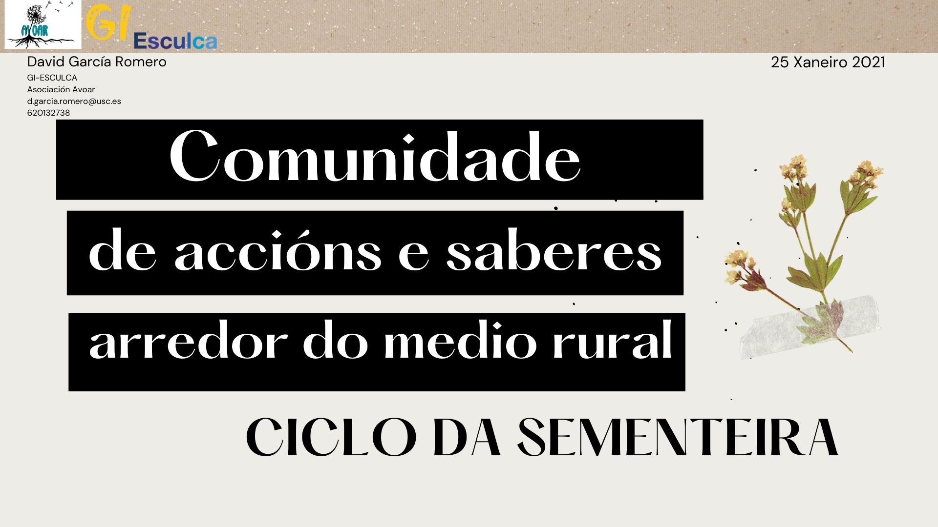 Comunidade de accións e saberes