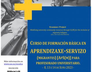 Curso básico en APRENDIZAXE-SERVIZO (migrantes) [ApS(m)] para profesorado universitario